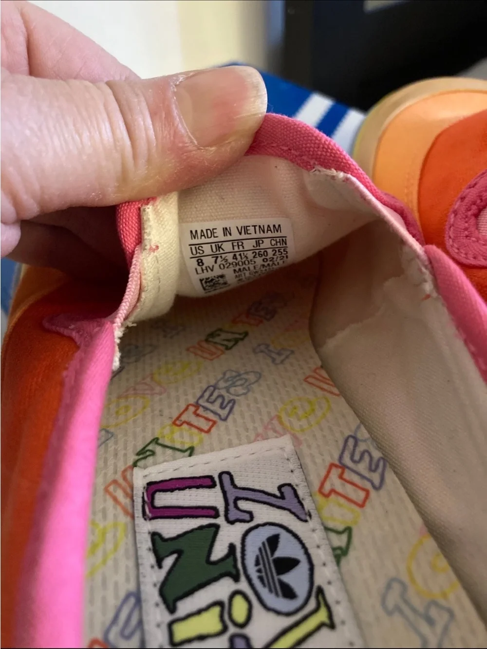 New limited edition adidas slip on 9.5 women